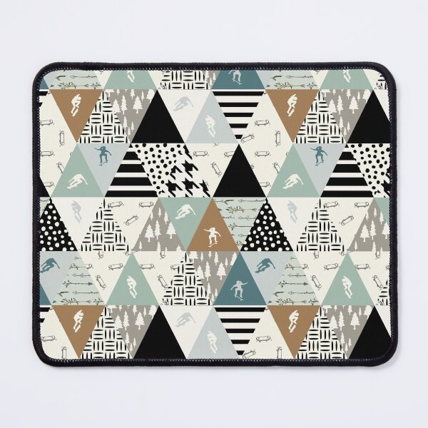 Item preview, Triangles Pattern Skateboarding designed and sold by MobertsonArt.