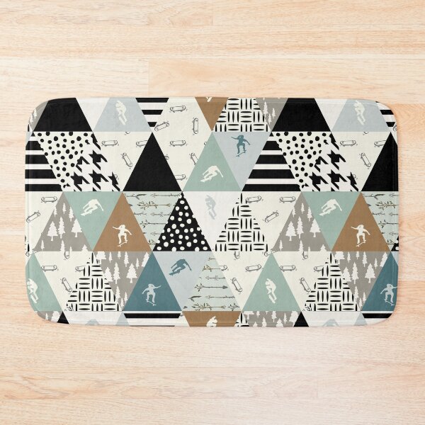 Item preview, Triangles Pattern Skateboarding designed and sold by MobertsonArt.