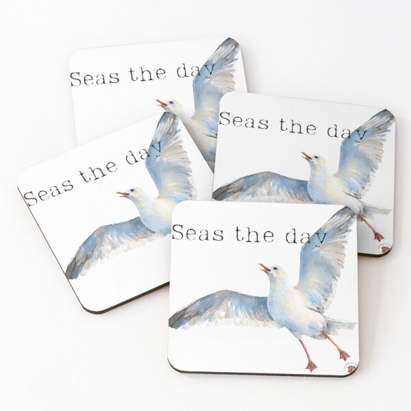 Item preview, Seas the day Seagull  designed and sold by Container  of Dreams.