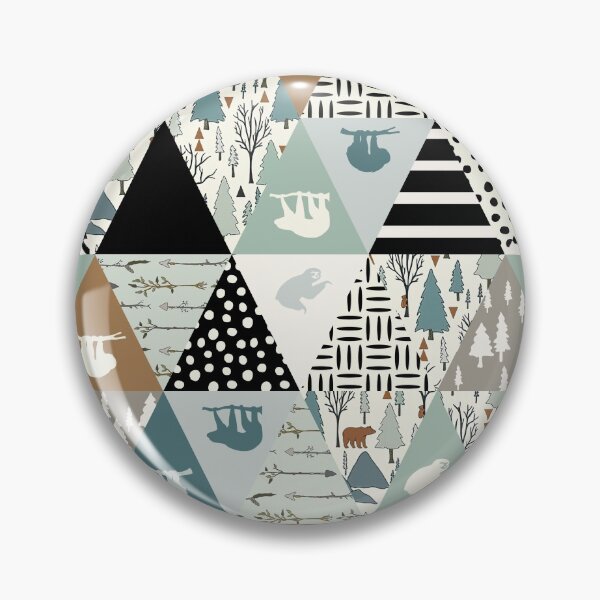 Item preview, Triangles Pattern Sloth designed and sold by MobertsonArt.