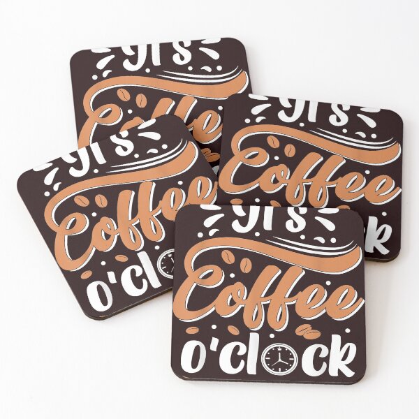 Item preview, It's Coffee O'clock Funny Saying Coffee T-Shirt designed and sold by Jamross.