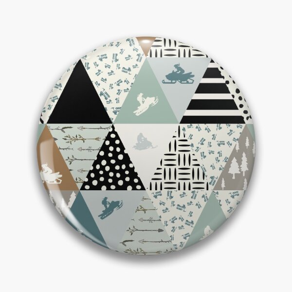 Item preview, Triangles Pattern Snowmobile designed and sold by MobertsonArt.