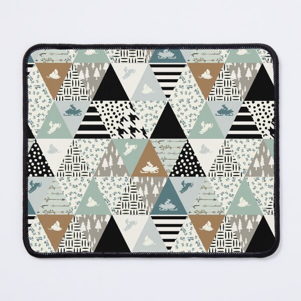 Item preview, Triangles Pattern Snowmobile designed and sold by MobertsonArt.