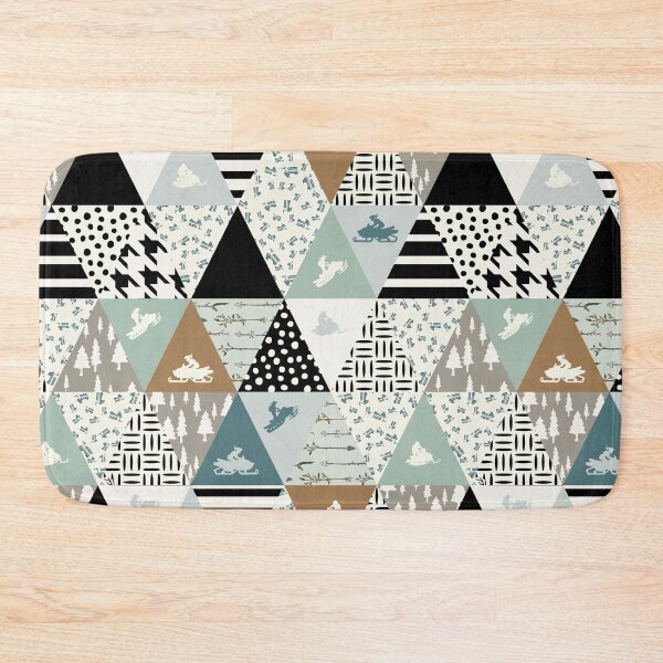 Item preview, Triangles Pattern Snowmobile designed and sold by MobertsonArt.