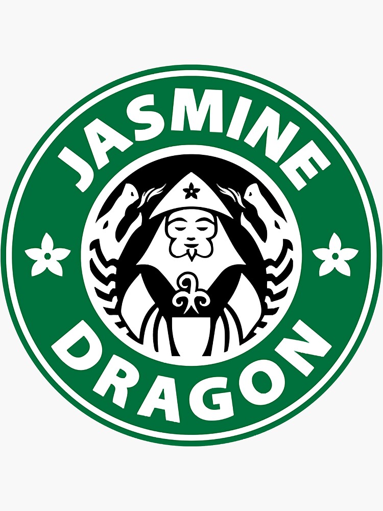"Jasmine DragonInspired Tea Shop Design Classic TShirt" Sticker for