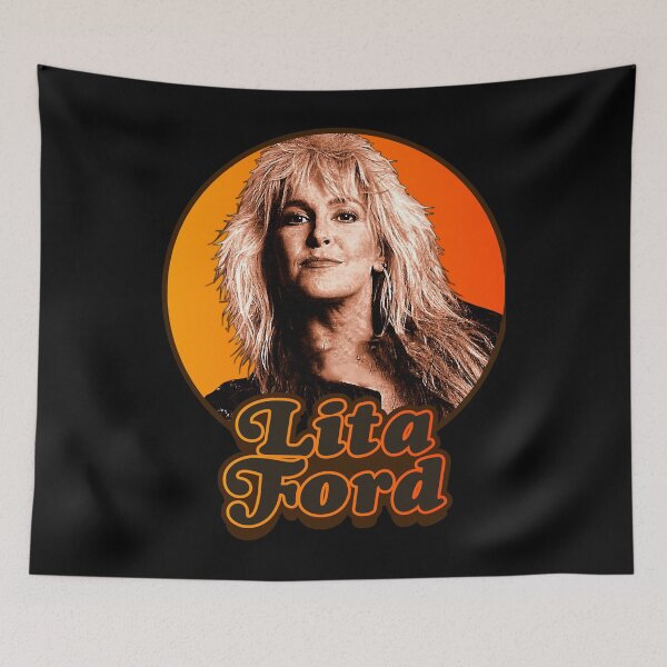Item preview, Lita Ford Retro Glam Metal Legend Classic T-Shirt designed and sold by RichardSolari.