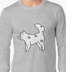 Camiseta de manga larga Perro estrella blanca