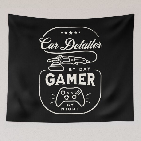 Item preview, Car Detailer T-ShirtCar detailer by day, gamer by night designed and sold by CuLelele.
