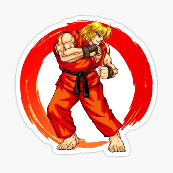 street fighter 6 Ryu complex design Sticker for Sale by SmasherDesigns