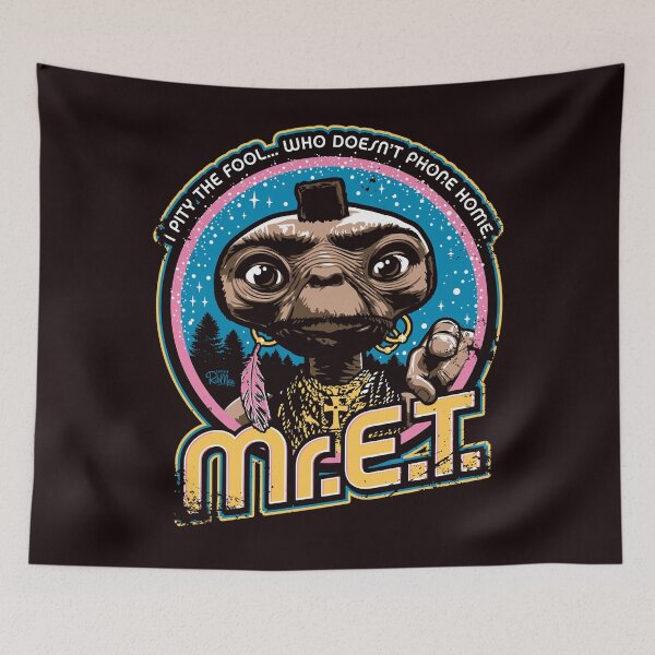 Aperçu de l'œuvre M. E.T. - 80s Retro Vintage Mash-Up T-shirt classique créée et vendue par KeithBuff.