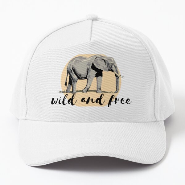 Wild and Free Elephant Design  Baseball Cap