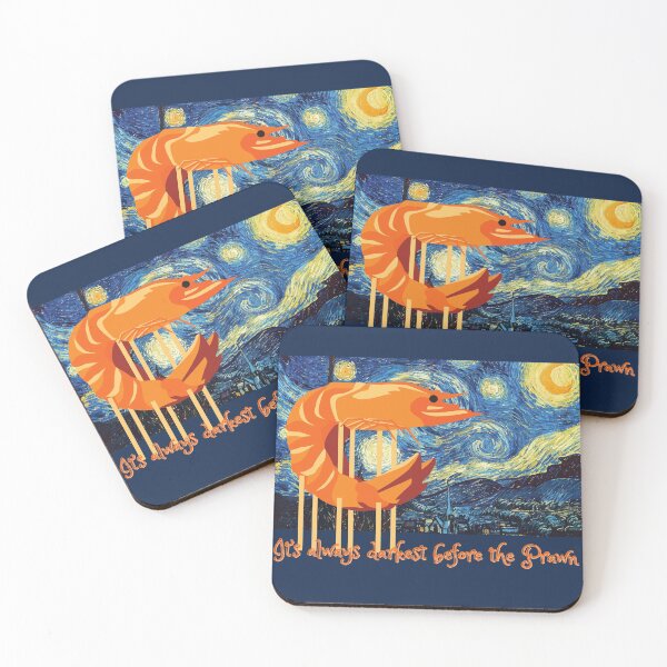 Item preview, It’s always darkest before the prawn Big Prawn design  designed and sold by Container  of Dreams.