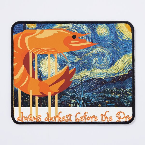 Item preview, It’s always darkest before the prawn Big Prawn design  designed and sold by Container  of Dreams.