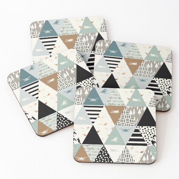 Item preview, Swimming Triangle Shape Pattern  designed and sold by VickyCloset.
