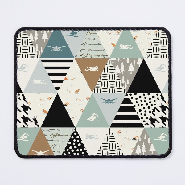 Item preview, Swimming Triangle Shape Pattern designed and sold by VickyCloset.