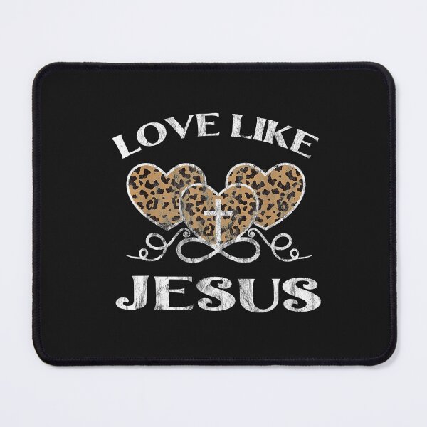 Item preview, Valentine Day Christian Gift Cheetah Leopard Love Like Jesus T-Shirt designed and sold by Blank-Branson.