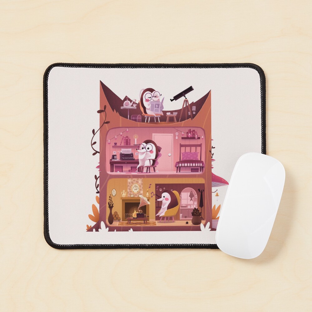 Hedgehog House Mouse Pad