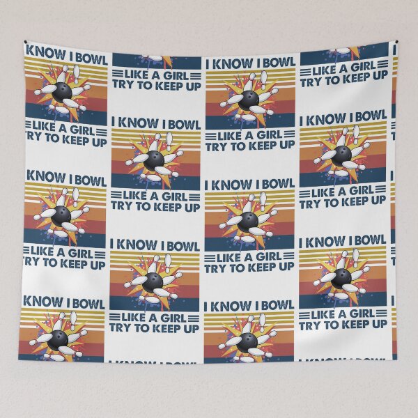 Item preview, Bowling like a girl try to keep up designed and sold by Mnightsa.