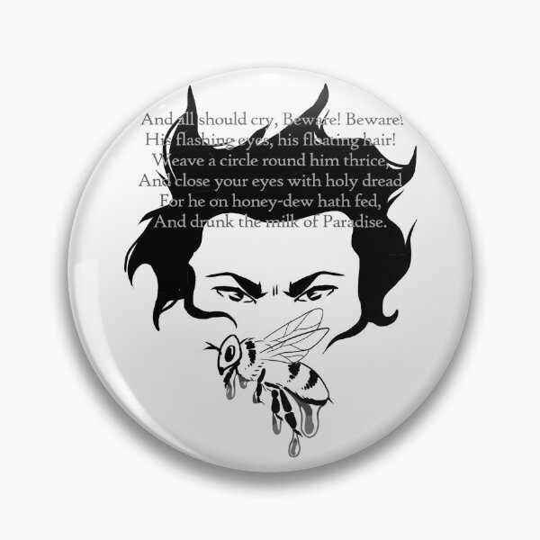 Item preview, Kubla Khan Coleridge Poem Face and Honey Design designed and sold by AriMakesArtShop.