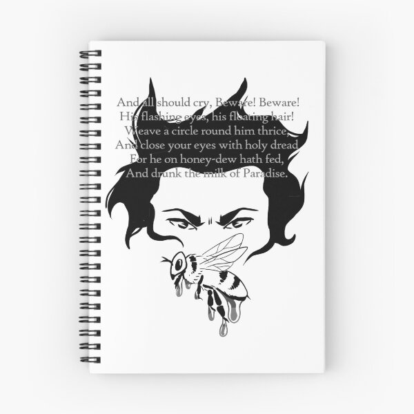 Item preview, Kubla Khan Coleridge Poem Face and Honey Design designed and sold by AriMakesArtShop.