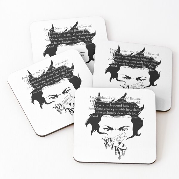 Item preview, Kubla Khan Coleridge Poem Face and Honey Design designed and sold by AriMakesArtShop.
