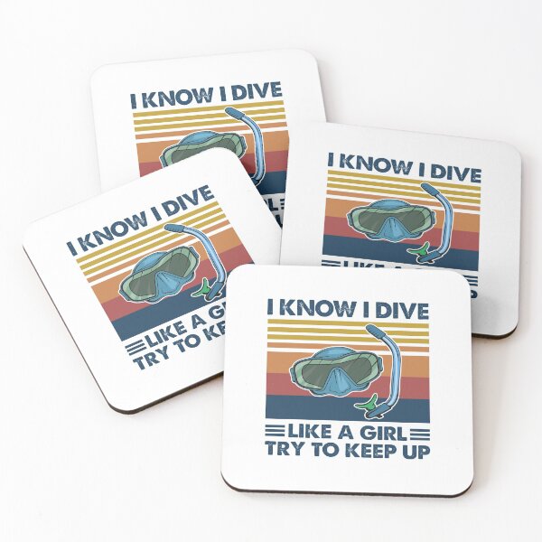 Item preview, Diving like a girl try to keep up designed and sold by Mnightsa.