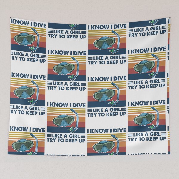 Item preview, Diving like a girl try to keep up designed and sold by Mnightsa.