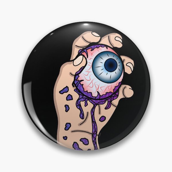 Item preview, Creepy eye (purple-blue) designed and sold by PaintedGlass.