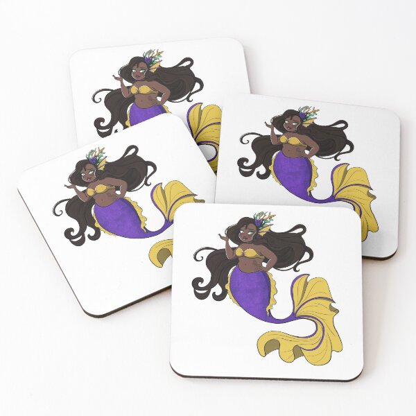 Item preview, Purple And Yellow Mermaid designed and sold by JBeasleyDesigns.