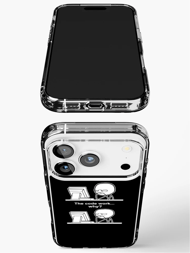 Thumbnail 3 of 5, iPhone Case, Meme Code Work Why designed and sold by nando270.