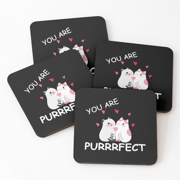 Item preview, Cute Valentines Day Cats - You are Purrrfect designed and sold by NadyaCC.