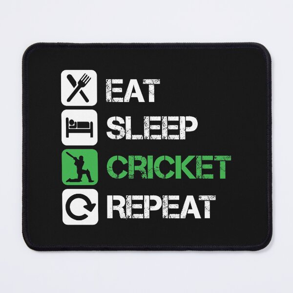 Item preview, Eat, Sleep, Cricket, Repeat designed and sold by Jazyshop.