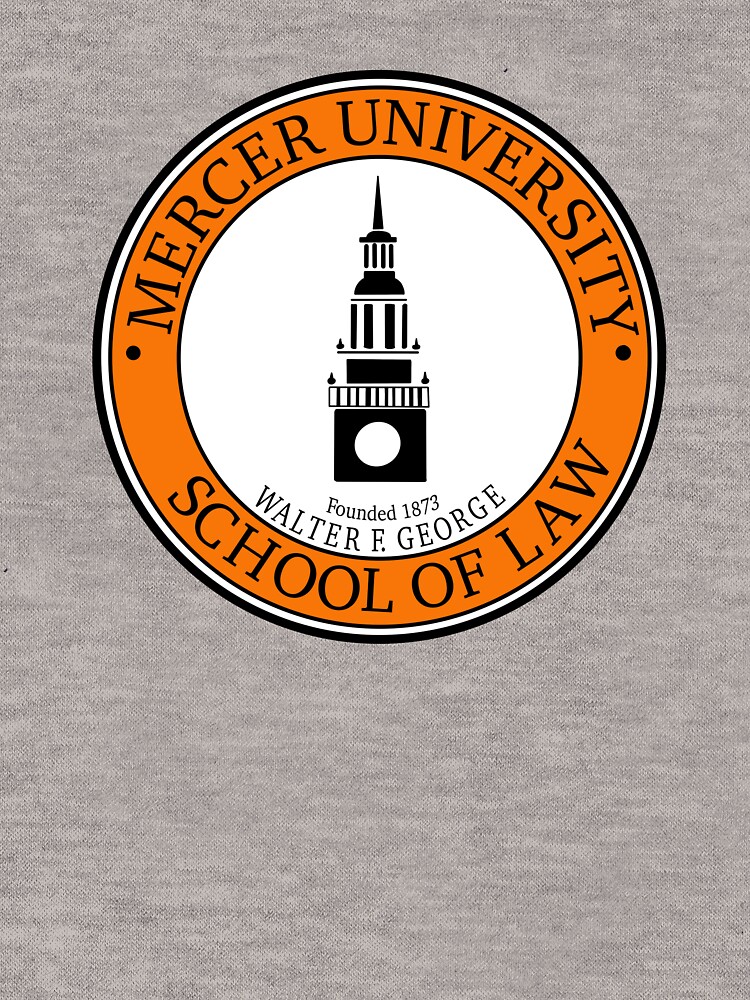 Aperçu 5 sur 5. Sweat à capuche léger avec l'œuvre Faculté de droit de l'Université Mercer créée et vendue par happilyavery.