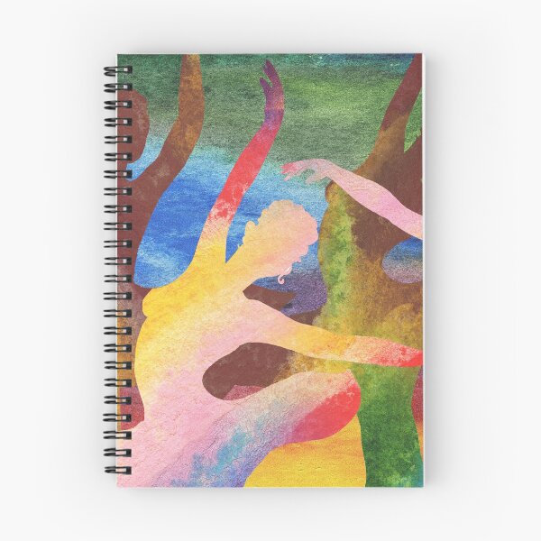 Item preview, Dancing Ballerinas Silhouette Watercolor Dance Of Color XIV designed and sold by Irina Sztukowski.