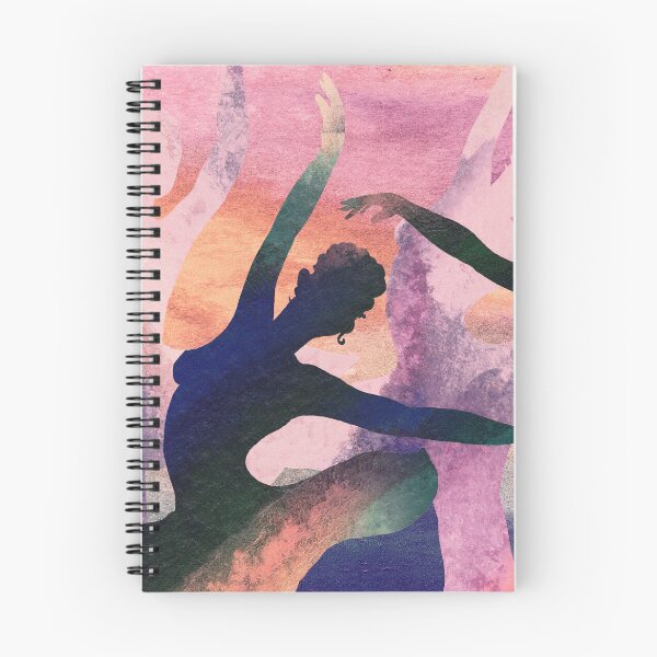 Item preview, Dancing Ballerinas Silhouette Watercolor Dance Of Color XVI designed and sold by Irina Sztukowski.