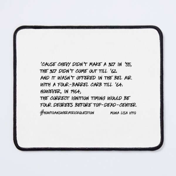 Item preview, How to Answer a Trick Question by Mona Lisa Vito   designed and sold by Jonathan3com.