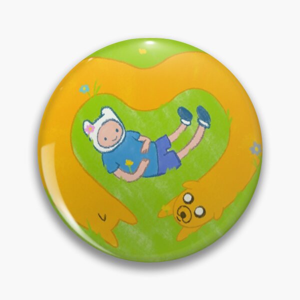 Adventure Time with Finn and Jake - heart shaped friend Pin
