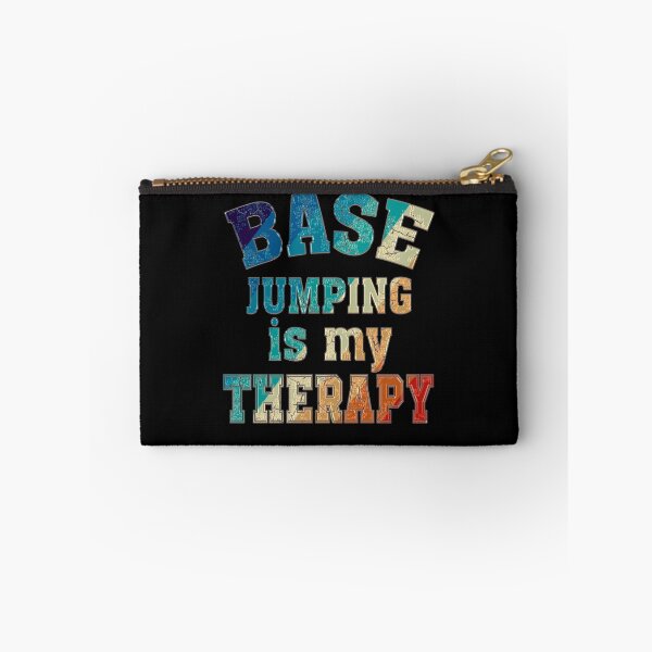 Item preview, Copy of Base jumping is my therapy, Funny base jumping parachute, base jumping gifts designed and sold by Amirebdesign.