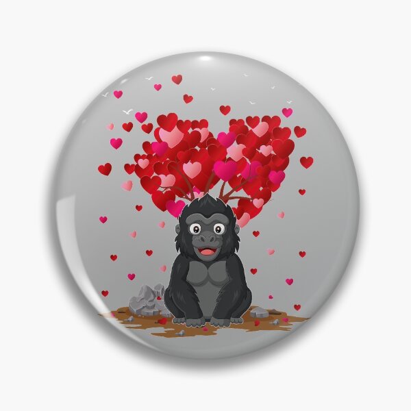 Item preview, Funny Gorilla Animal Lover Gorilla Valentine_s Day designed and sold by SeanDoke.
