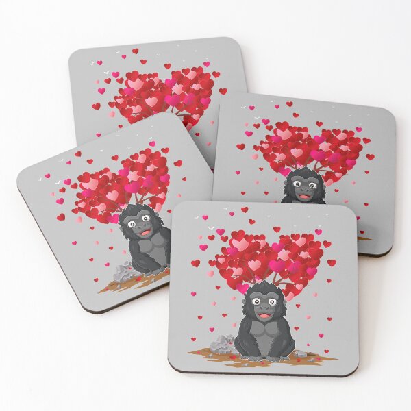 Item preview, Funny Gorilla Animal Lover Gorilla Valentine_s Day designed and sold by SeanDoke.