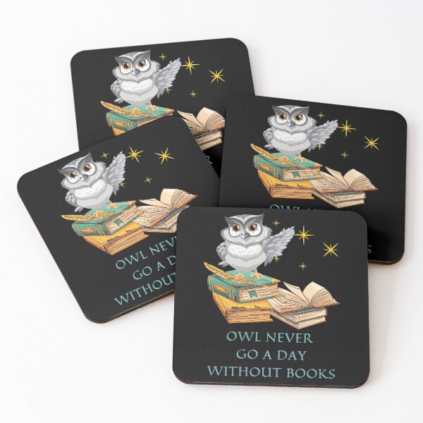 Item preview, Owl Never Go A Day Without Books-Pun-Play On Words designed and sold by SighFly52.