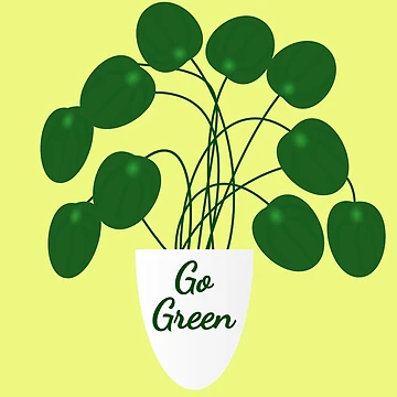 Artwork thumbnail, Go Green Plant by RacheDesign