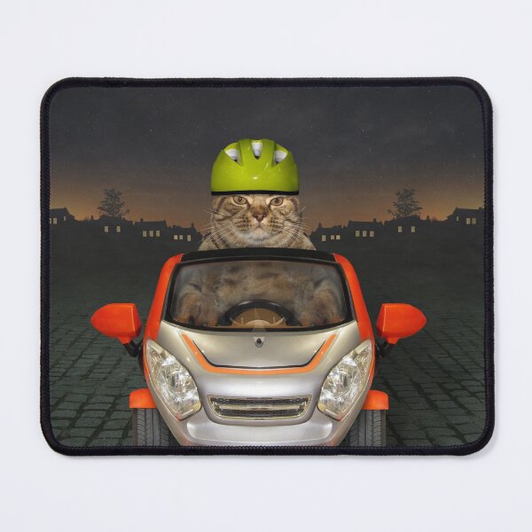 Item preview, cat driving a car, funny cat designed and sold by marwan elsaeed.