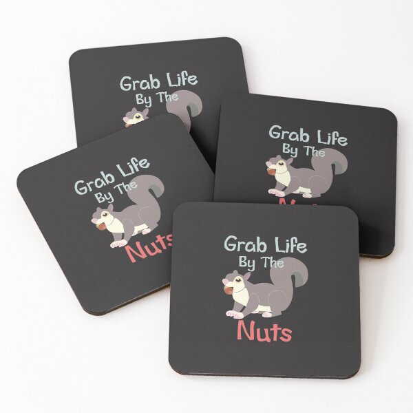 Item preview, Squirrel Grab Life by the Nuts Sticker designed and sold by VincentPedde.
