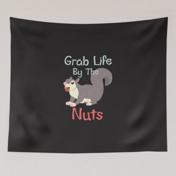Item preview, Squirrel Grab Life by the Nuts Sticker designed and sold by VincentPedde.