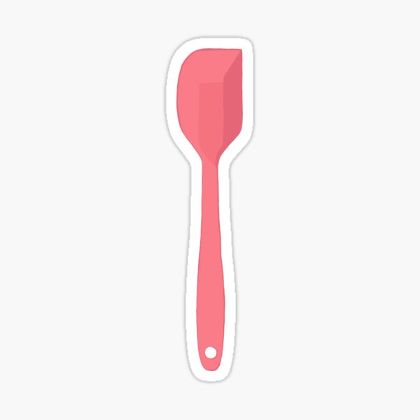 Cute peach silicone spatula  Sticker for Sale by Olitvia