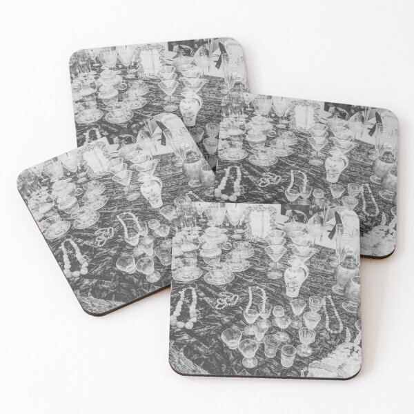 Item preview, Glassware at Flea Market Burkliplatz, Zurich, Switzerland - Black & White designed and sold by ywphotos.