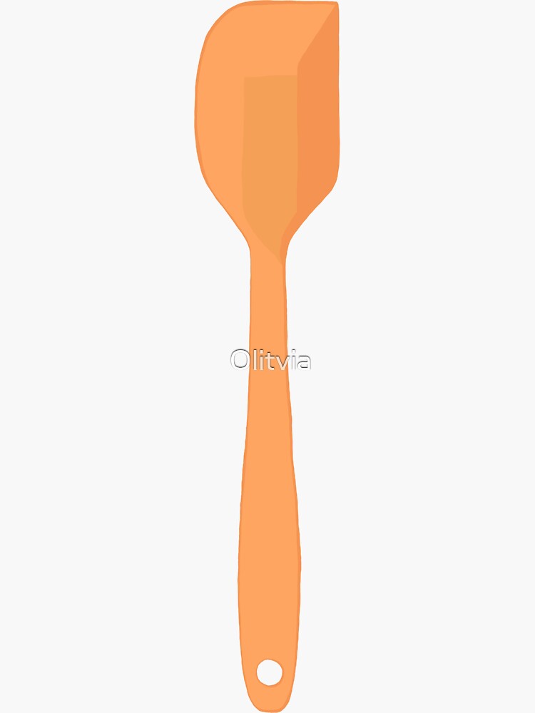 Cute clementine silicone spatula  Sticker for Sale by Olitvia