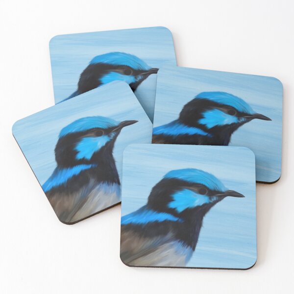 Item preview, Bigger Superb Fairy Wren Painting designed and sold by Digitaldingo.