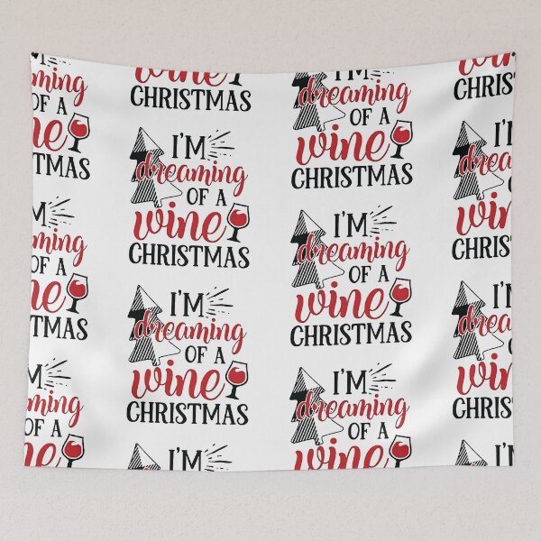 Item preview, I am dreaming of a wine Christmas Red Wine Save Water Drink Wine Love wine Red Wine Cocktail party Idea Gift Premium Apparel Funny Holiday Xmas designed and sold by DesignByHeartUK.